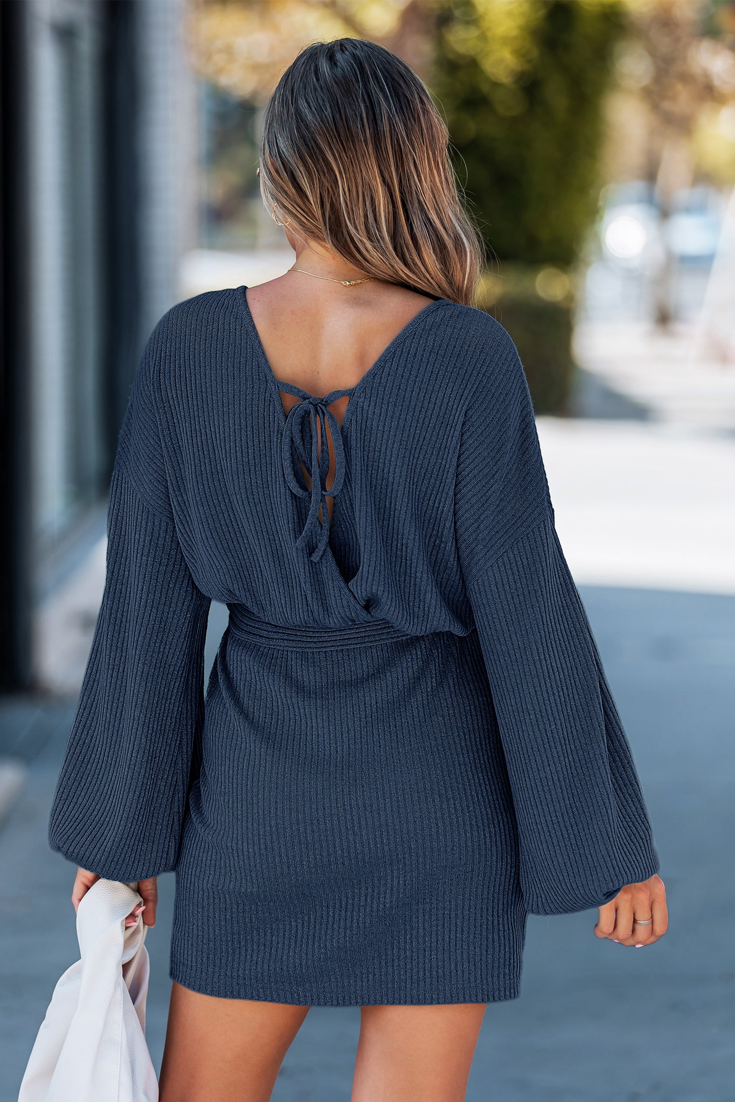 Angel Numbers Blue Mini Dress