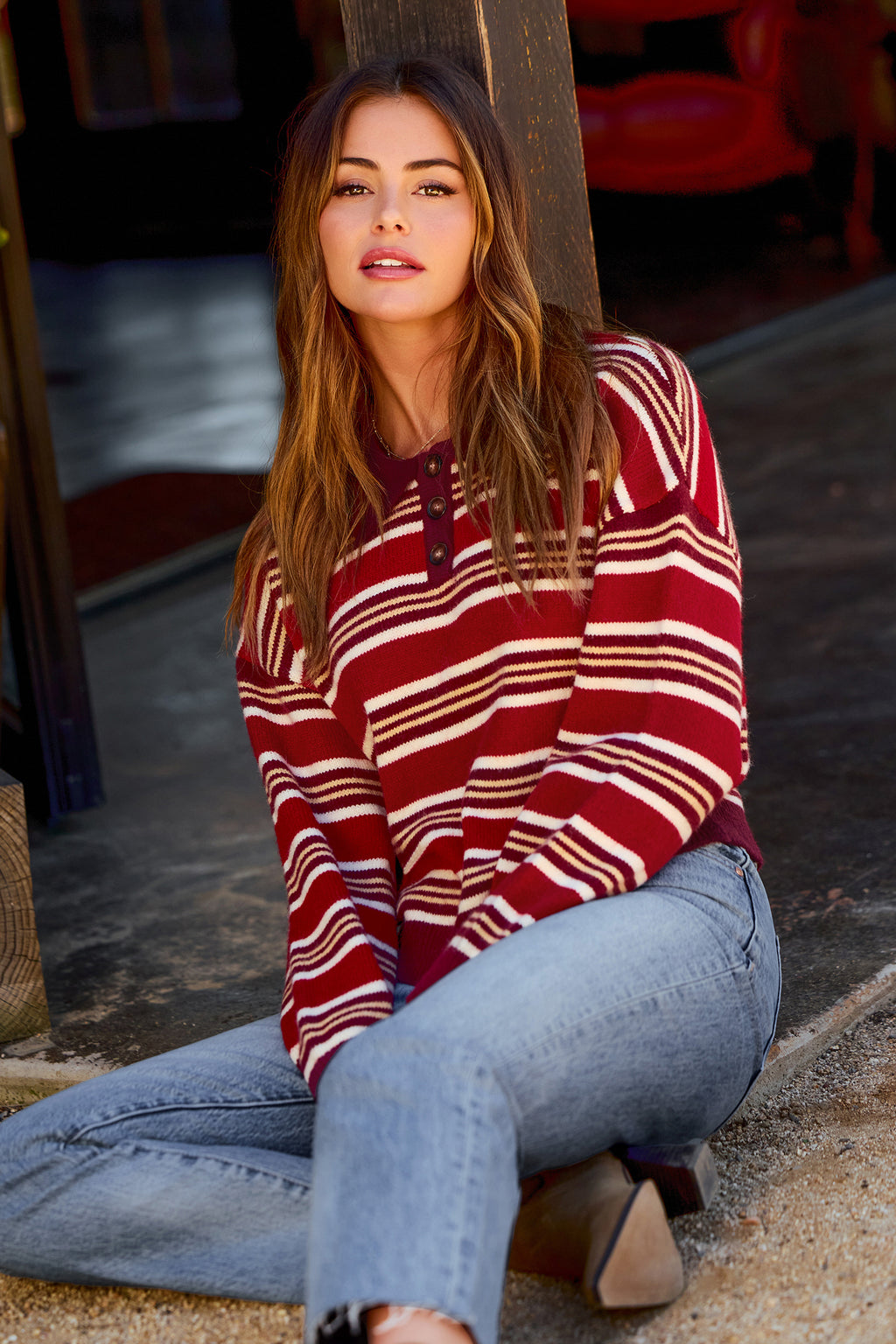 Varsity Team Striped Sweater