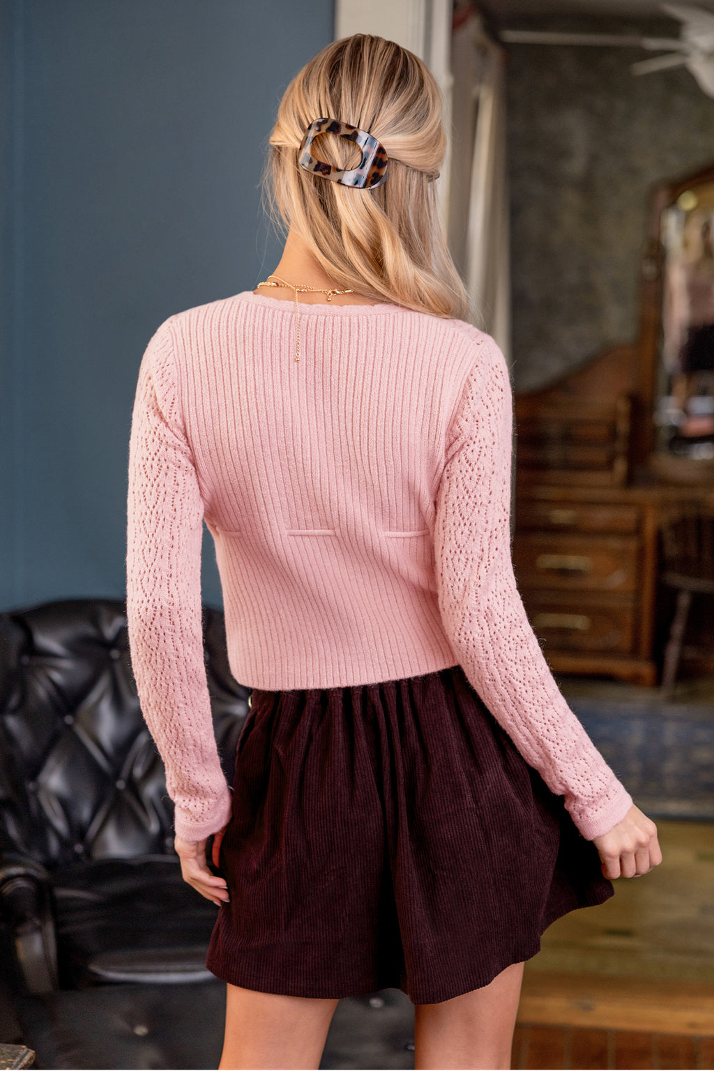 Sweet Harmony Pink Cardigan