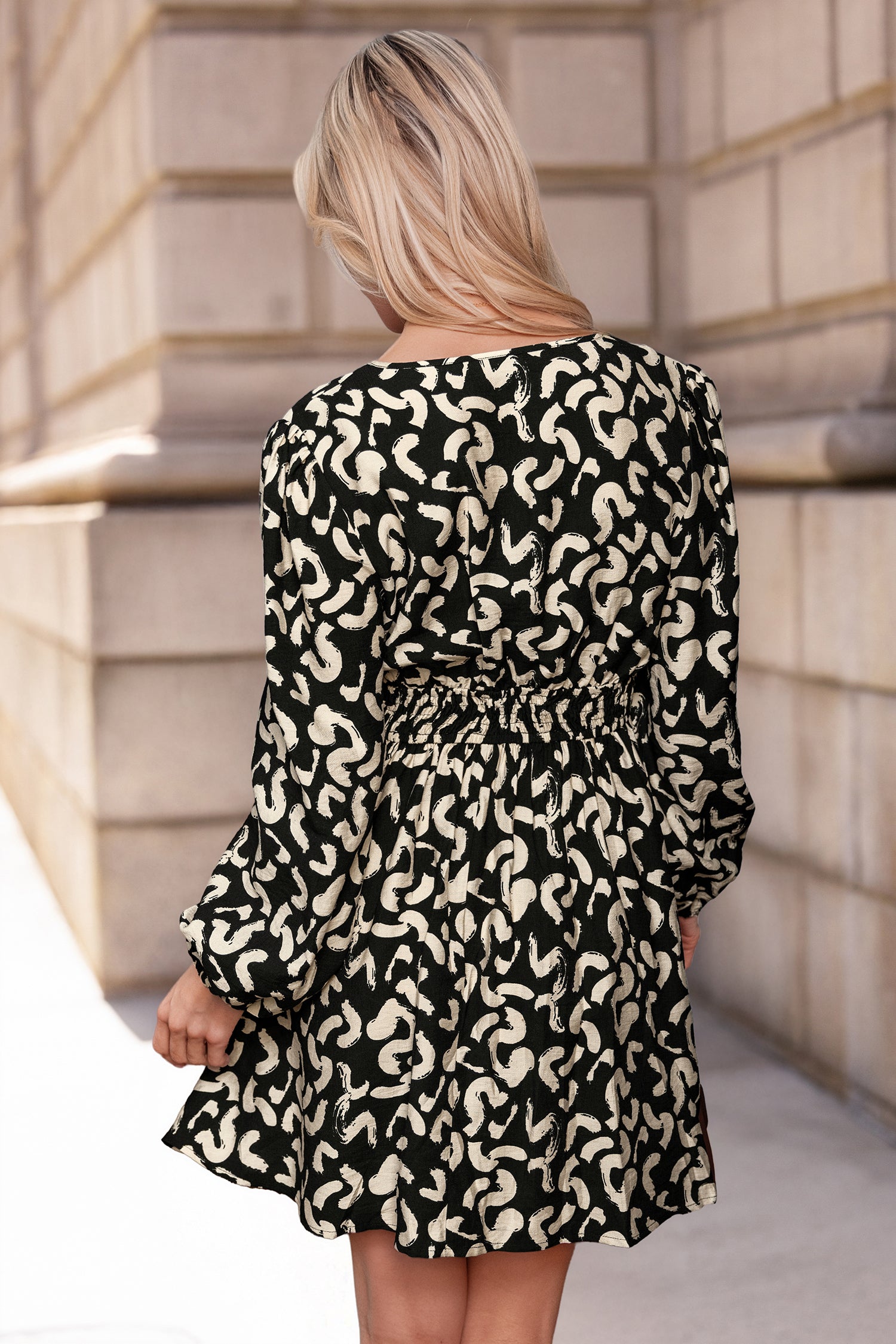 Exhibit Muse Abstract Mini Dress