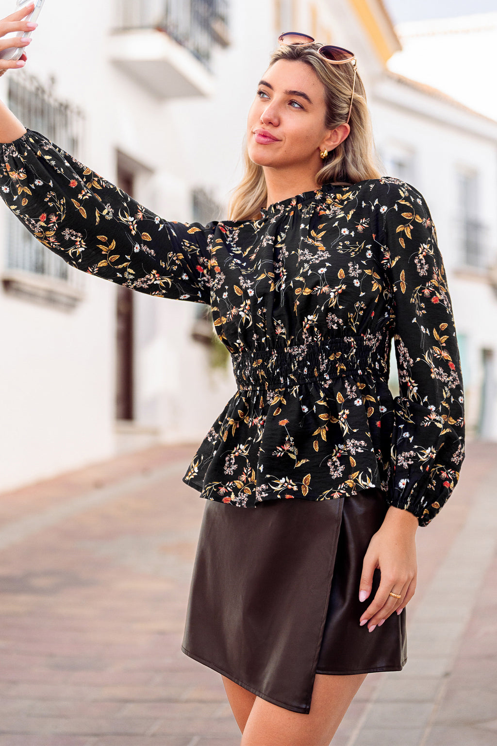 Pep Rally Floral Top
