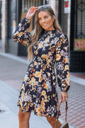 Miss Multi-Faceted Floral Mini Dress