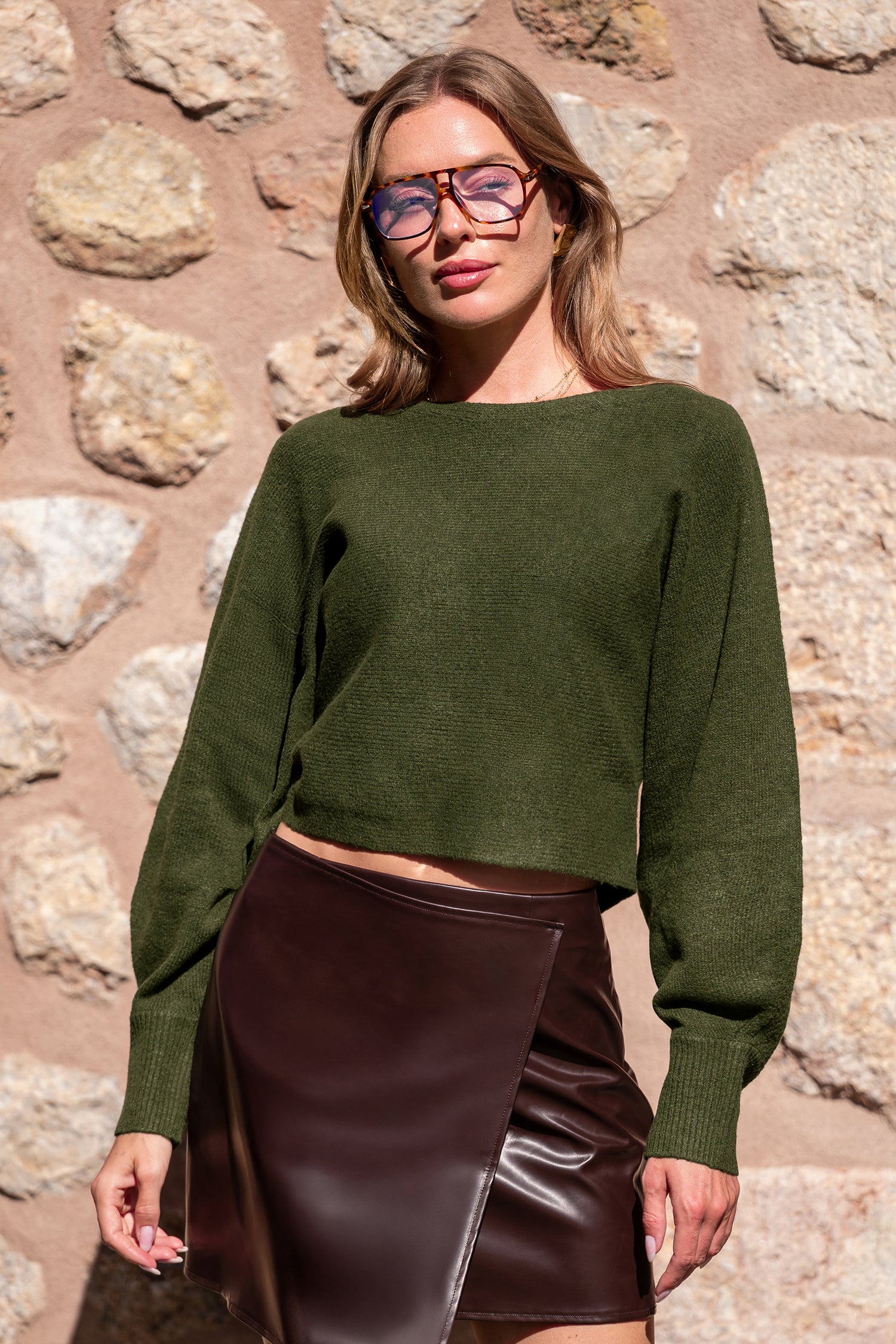 Sage Advice Green Sweater