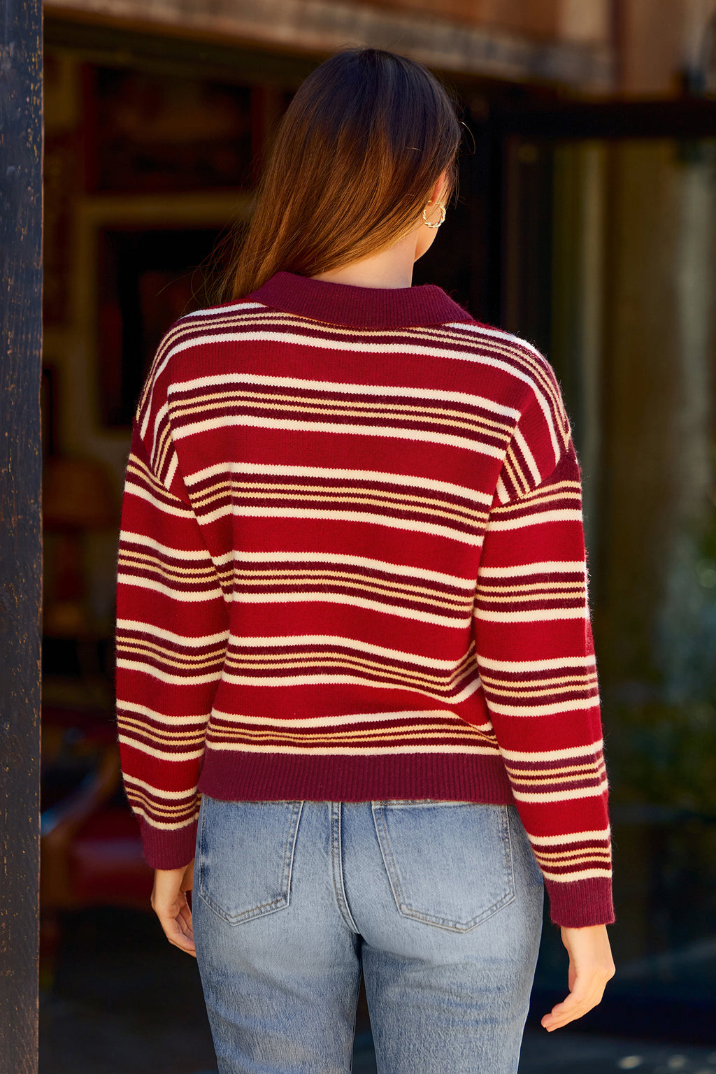 Varsity Team Striped Sweater