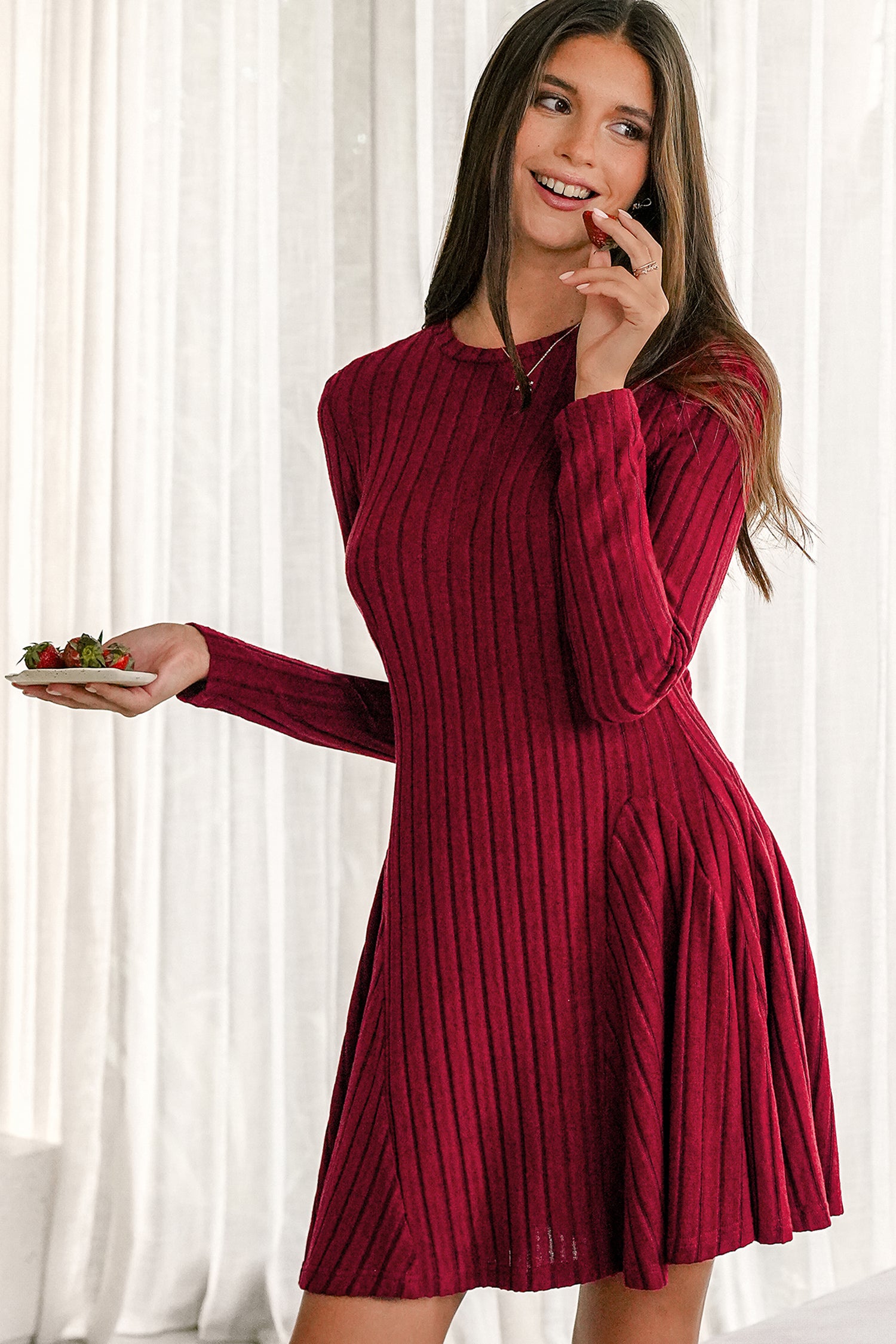 Casual Icon Red Mini Dress