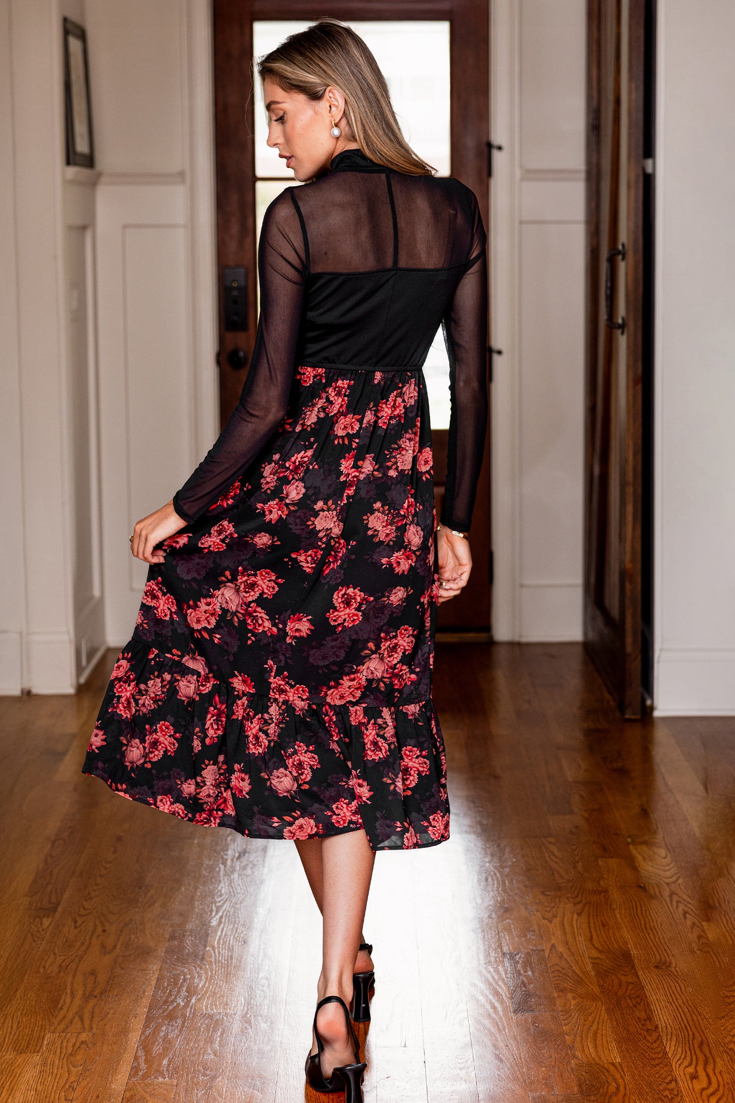Lovers Only Floral Midi Dress