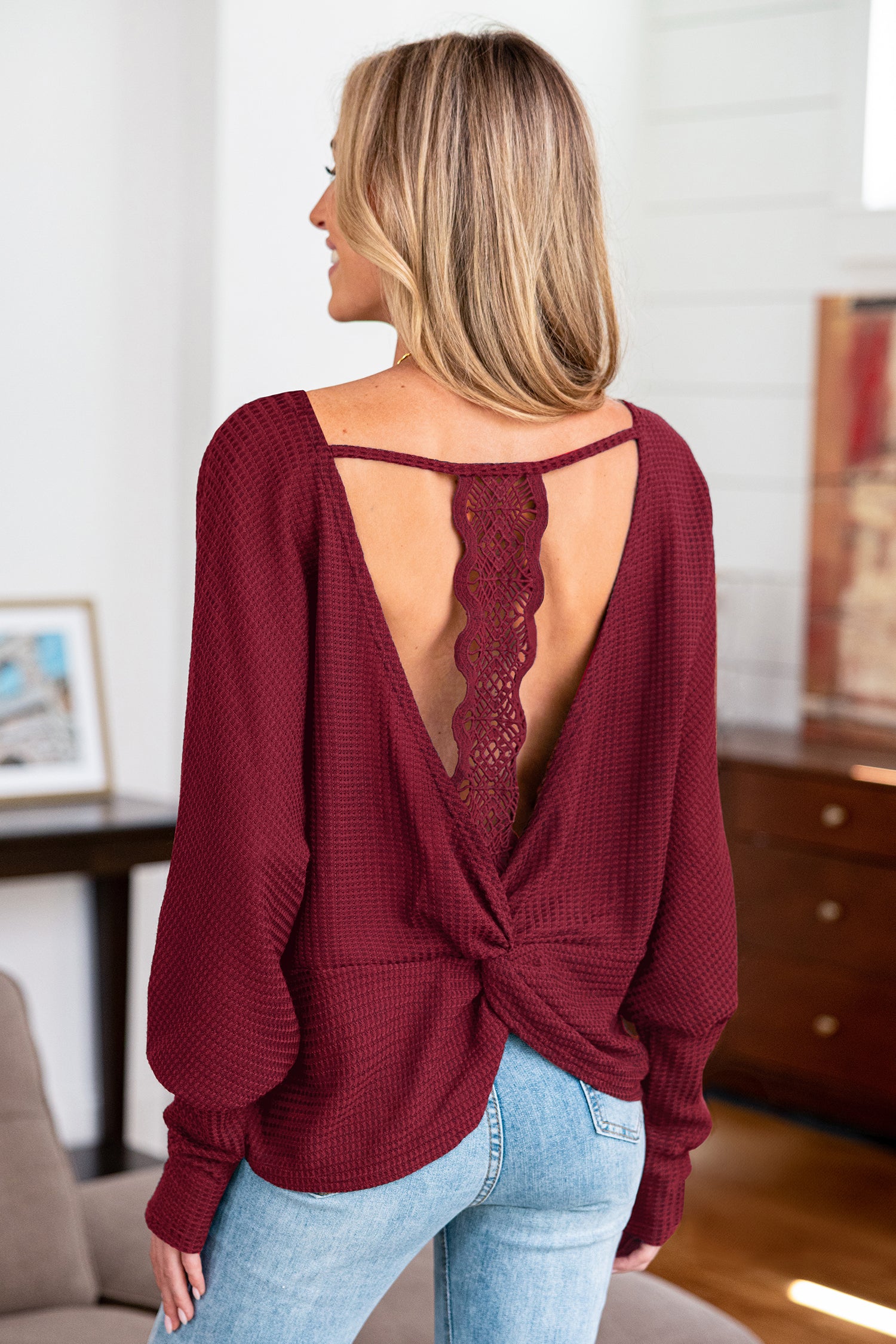 Blush Wine Red Top