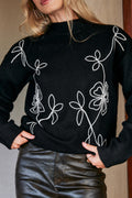 Little Wins Black Sweater
