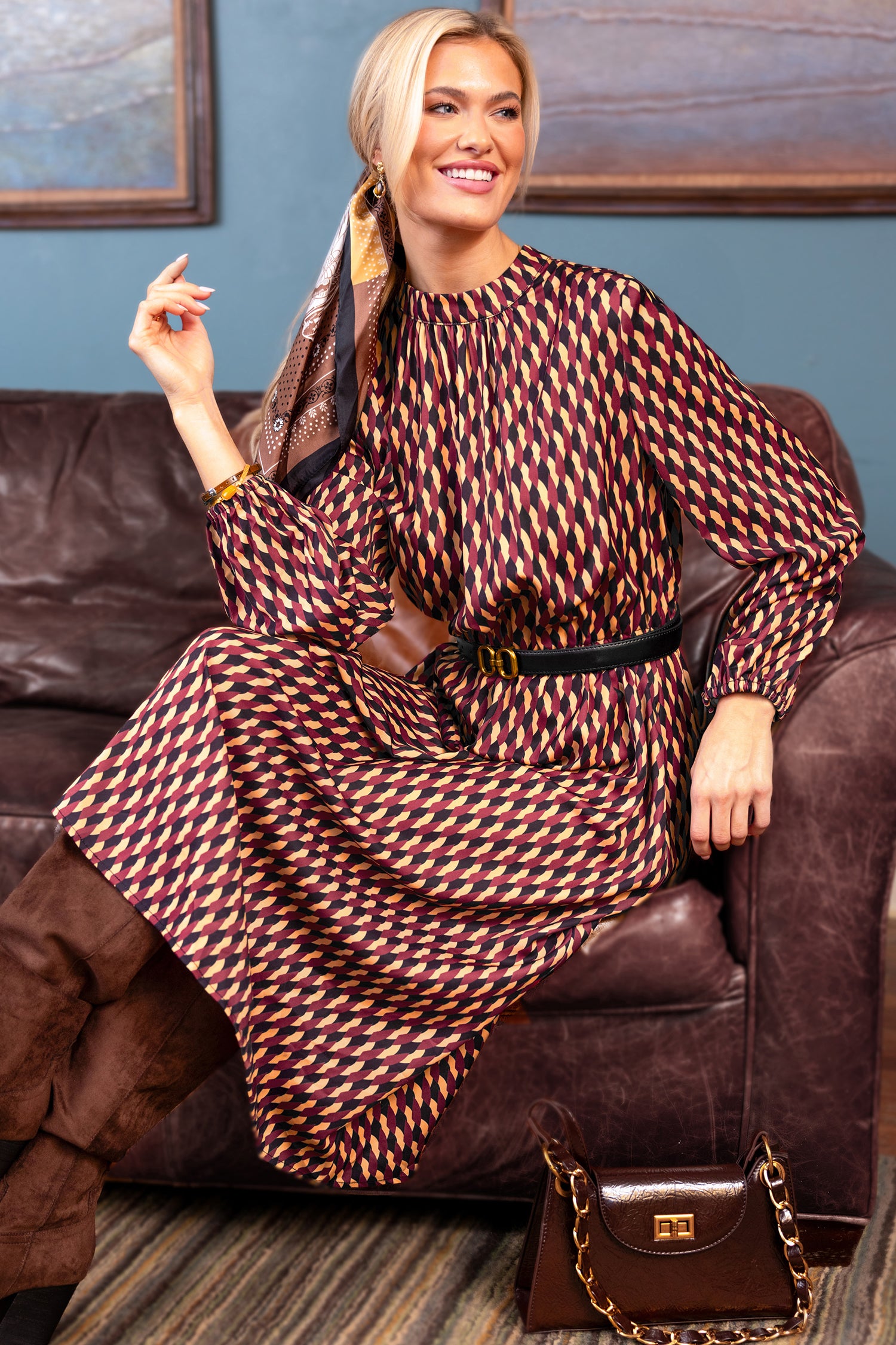 Speed Date Geo Maxi Dress