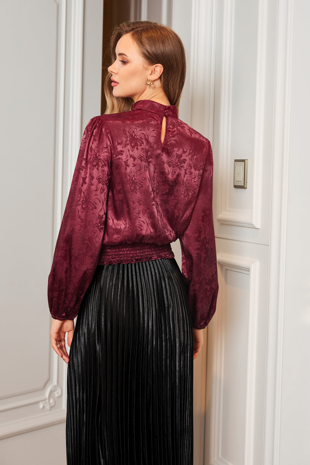 Stay Lowkey Burgundy Top