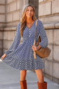 Vintage Whispers Ornate Mini Dress