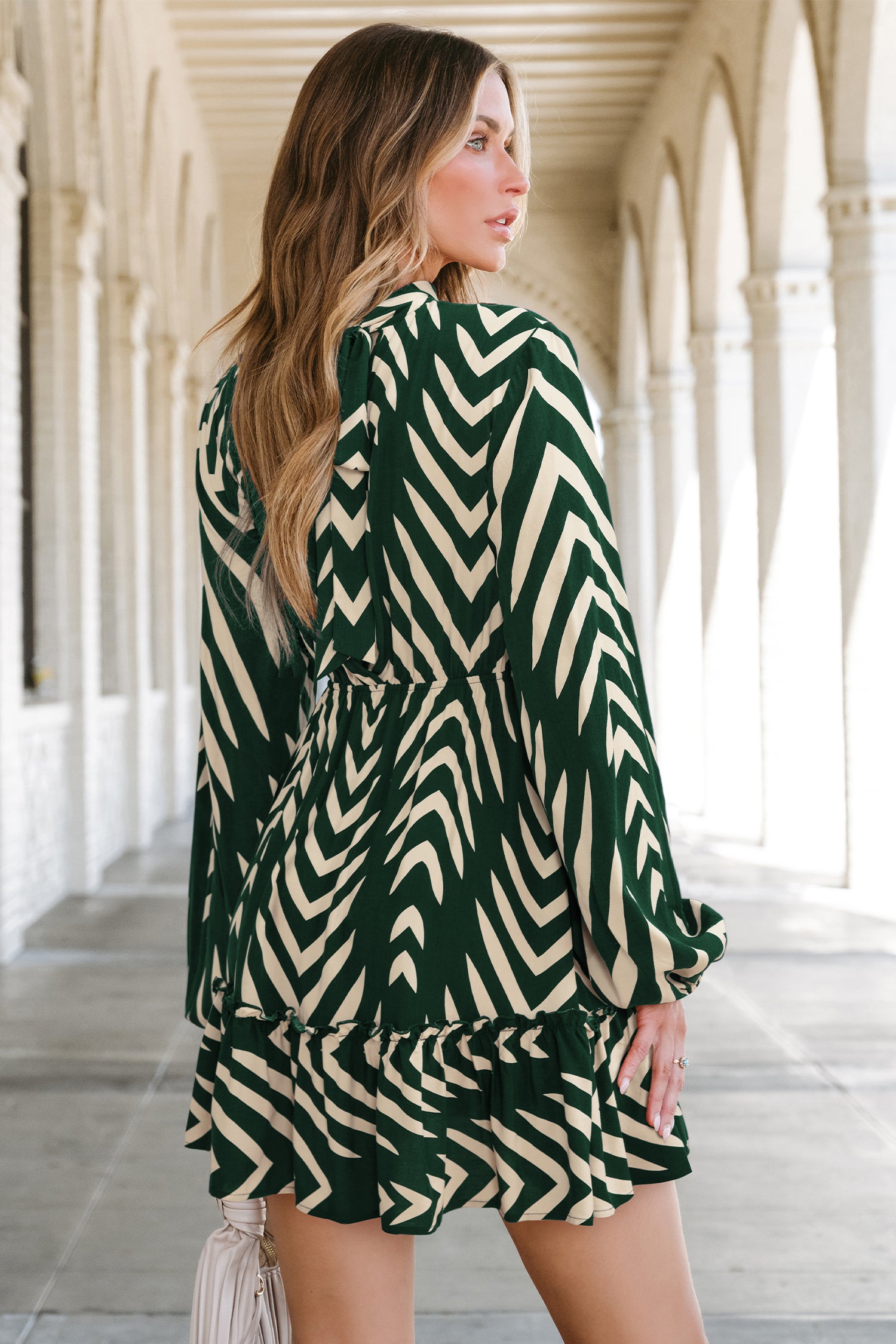 Pop Off Abstract Mini Dress