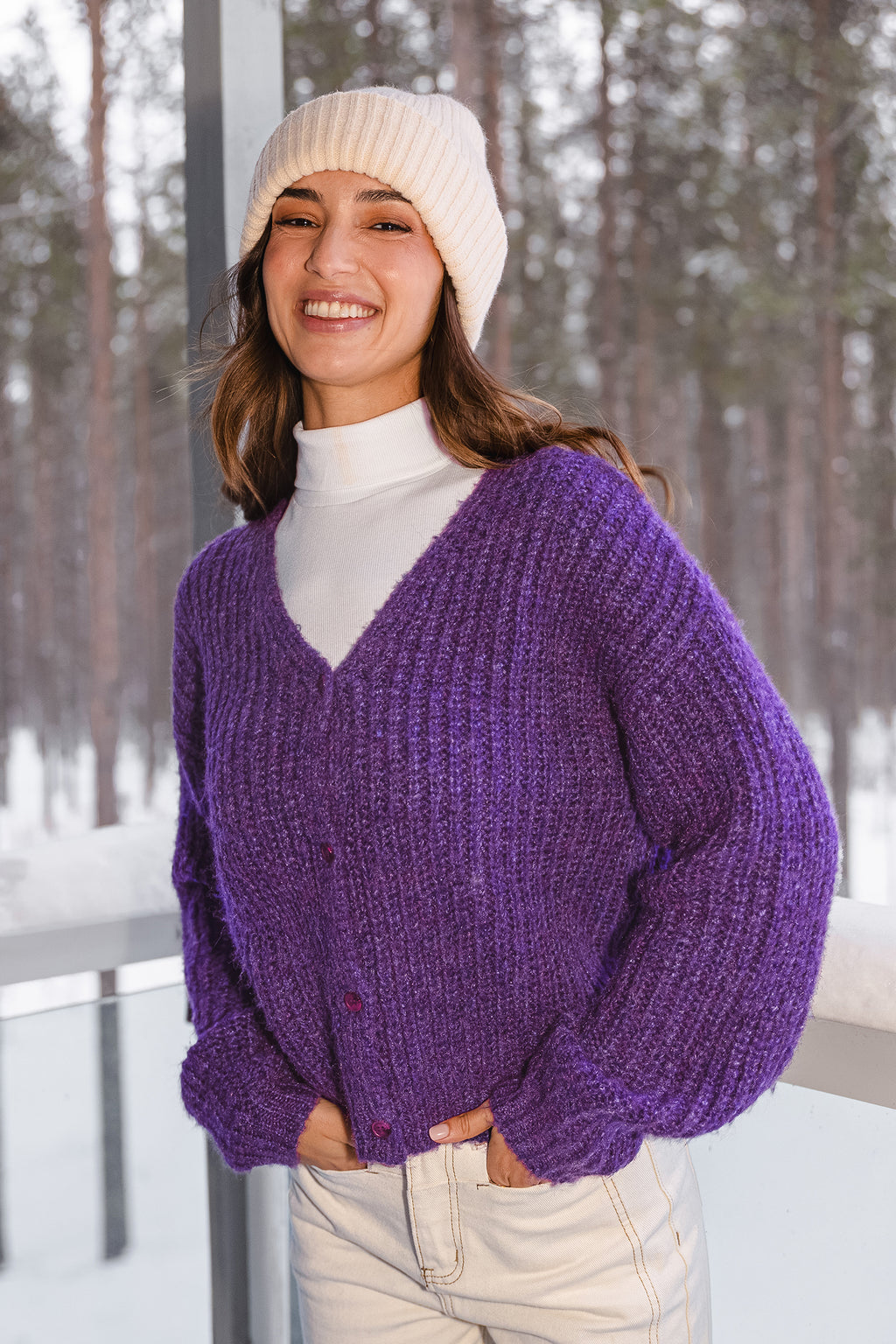 La La Land Purple Cardigan