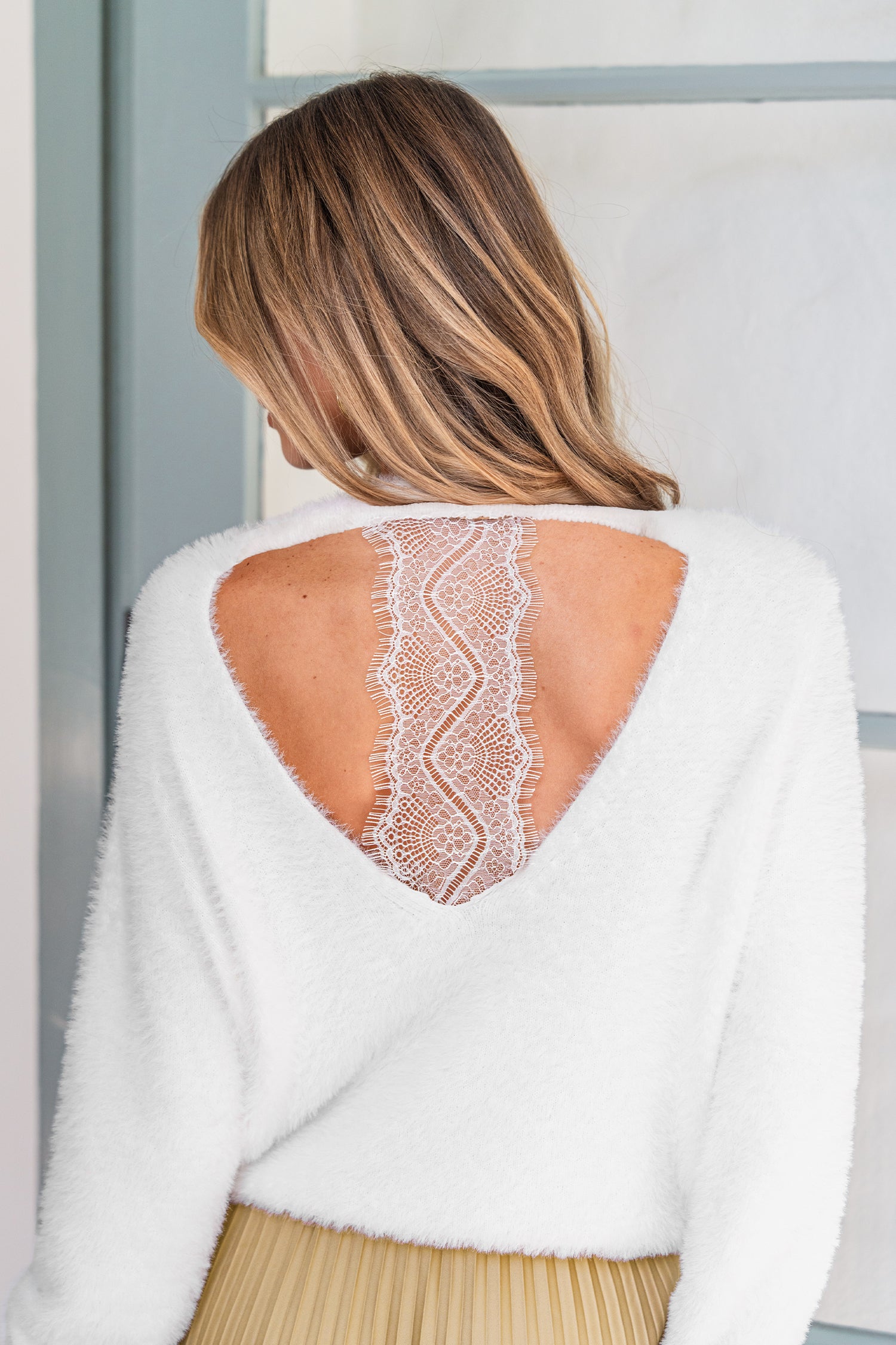 Too Cozy White Sweater
